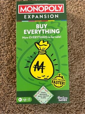 New Monopoly Buy Everything Expansion Game